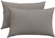 vidaXL Zitkussens - 2 stuks - Stof - Taupe - 60 x 40 cm