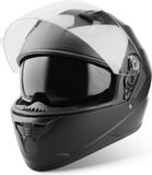 VINZ Helmets VINZ Kennet Integraalhelm met Zonnevizier - Mat Zwart - XS