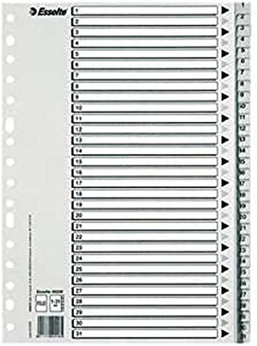 Esselte Cijferindex - A4 - 1-31 - Grijs - ECO-serie