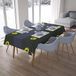 Bonamaison Tafelkleed, Anti-Mold, Sneldrogend, Waterdicht, 100% Polyester Tafellaken, Neon Geel, Rook, 140 x 200 Cm