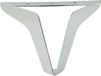 Pieds de meuble Loft, argenté, 13 cm, chrome