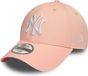 New Era New York Yankees MLB League Essential Roze Verstelbare 9Forty Pet voor Kinderen