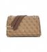 GUESS Noelle II Convertible Xbody Flap Bag Latte Logo / Marron