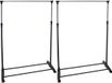 Gerimport Kledingrek - Enkele stang - Mobiel verrijdbaar - 90 x 160 cm
