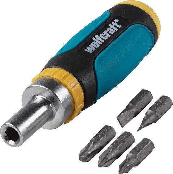 Wolfcraft 1237000 Phillips Screwdriver with Ratchet and Magnet