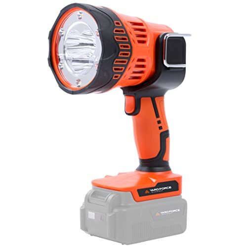 YARD FORCE 20V acculamp voor werkverlichting met LED-lampen, 5 instellingen, max. 1500 LM lichtsterkte, beweegbare kop, zonder accu en oplader