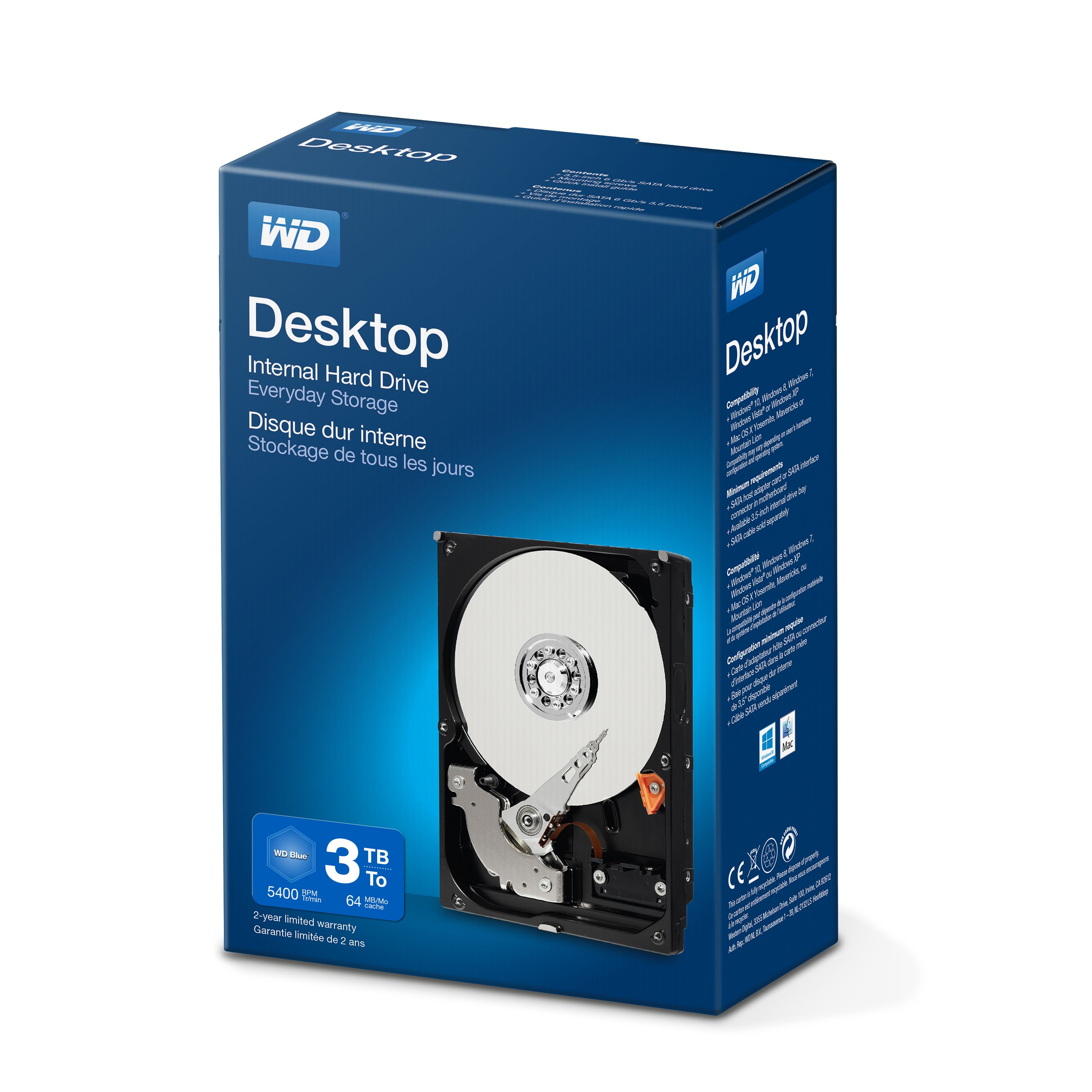 Western Digital Desktop Everyday 3.5" 3TB SATA III HDD