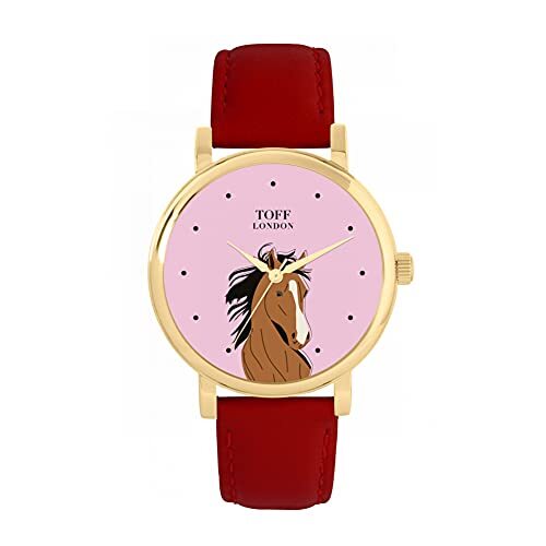 Toff London Bruin Arabisch paardenhoofdhorloge