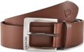 Tom Tailor Denim - TTSAM leren riem met vierkante gesp - Maat 95 - brown uni