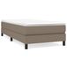 Boxspring Boxspring avec matelas tissu taupe 90x200 cm