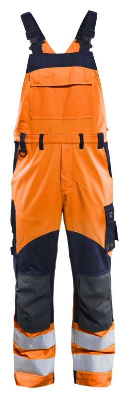 Blåkläder Multinorm inherent bretelbroek 28891513 | High-Vis Oranje/Marineblauw | Maat 60