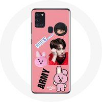 Maniacase Hoesje voor Samsung Galaxy A21S BTS Bangtan Boy BT21 Cooky Jungkook ARMY