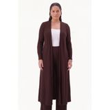 YOEK Plus Size vest - bruin