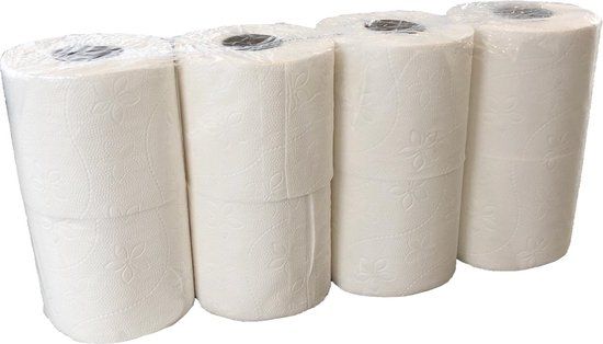 Merkloos Toiletpapier - 3-laags - 200 vel - pak van 7 x 8 rollen