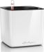 Lechuza CUBE GLOSSY 16 - Plantenbak - Wit Hoogglans