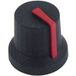 Cliff CL170853BR Draaiknop Zwart, Rood (Ø x h) 16.8 mm x 14.5 mm 1 stuk(s)
