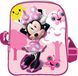 Disney Minnie Mouse Sac bandoulière Rose Polyester Fermeture éclair Bandoulière réglable 15,5 x 8 cm
