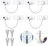 AiQInu 4-pack kindersloten met sleutel