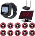 Retekess T128-T117-TD105 Restaurant Pager System, Drahtloses Anrufsystem Sprachübertragungsmodi 1 Uhrenempfänger 1 PC-Displayempfänger für Bar Dentist Clinic Veterinary Shop