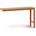 Manuflex AU8055.2001 Table de travail universelle avec plateau multiplex, l x P x H = 1500 x 800 x 722-1022 mm Rouge-orange (RAL 2001)
