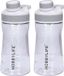 B-Home 2x Waterfles / drinkfles / sportfles Aquamania - lichtgrijs - 530 ml - kunststof - bpa vrij - lekvrij - Stijlvolle fles
