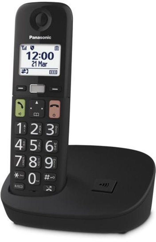 Panasonic KX-TGU110EXB - DECT-telefoon - Draadloze handset - Zwart
