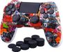 YoRHa Siliconen beschermhoes voor PS4 / Slim/Pro DualShock 4 Controller met Pro-handgrepen