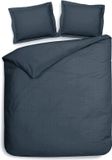Heckettlane Dekbedovertrek Punto - Blauw - 240x200-220 cm - Katoen-Satijn