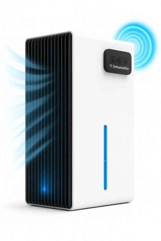 AG Luchtontvochtiger - Luchtreiniger - Dehumidifier - Grote watertank 2.5L capaciteit, 800ml/D ontvochtiging, 10-35m2 bereik -energiezuinig, verlichting 7 kleuren - Voor huis, kamer, badkamer & kelder