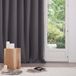 Atmosphera rideaux occultants - set 2x pièces - B135 x L240 cm - gris foncé - plissés - à œillets - prêts à poser
