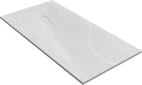 Sanitop Relievo Crag Douchebak - 90x180 cm - Mat Wit - Anti-slip - Mineraalmarmer