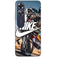 Oppo Etui Nike Wit Logo Motorwiel Maniacase
