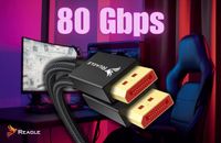 Reagle Câble DisplayPort 2.1 8K 120Hz 4K 320Hz 80Gbps 3m