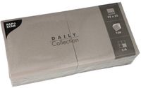Papstar 150 Servetten DAILY Collection 1/4 vouw 32 cm x 32 cm grijs