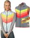 GOFLUO Gilet réfléchissant Darkflow - Gilet de sécurité - Gilet fluo Adultes - Arc-en-ciel - XL - Grey reflective