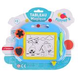 FLYPOP'S Magisch Bord - Tekening - 030623LIN - Blauw - Plastic - 18 cm x 14 cm