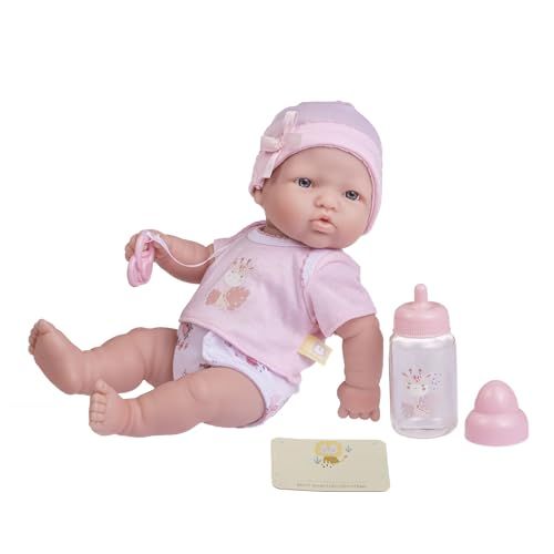 JC Toys La Newborn Pop - 30 cm - Zacht Vinyl - Roze - Inclusief 6 Accessoires