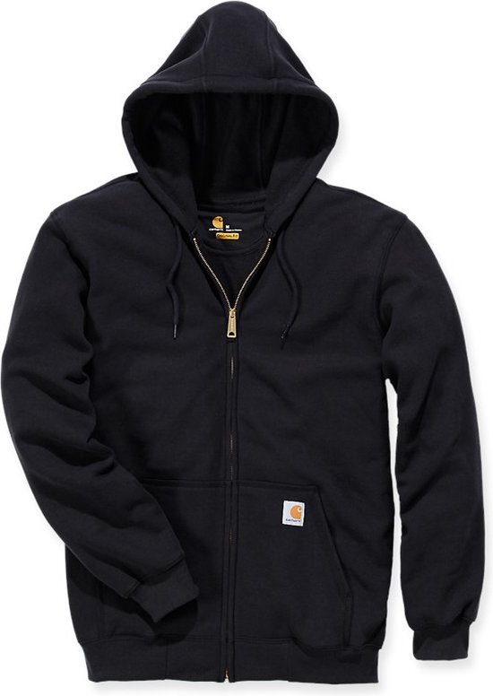 Carhart, T. Zip Front Sweatshirt-BLK-M