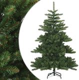 vidaXL Sapin de Noël artificiel articulé vert 150 cm PVC, acier