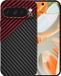 Techsuit Hoesje geschikt voor Google Pixel 9 Pro - Carbonite FiberShell Carbon Back Cover - Rood/Zwart