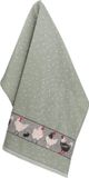 Bunzlau Castle Theedoek Poules Vert Foncé - 100% Coton