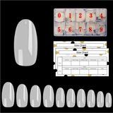 Goodbitz® - Nageltips - Ovaal - 500 stuks - Ovaal medium - Nailtips - Nepnagels - Kunstnagels - Plaknagels - Nageltips naturel - Nagel tips naturel - Full cover Nailtips - Full cover nageltips - Nageltips 500 stuks - Nagel tips acryl - Nagel tips