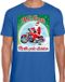 Bellatio Decorations Shoppartners Bv Fout Kerstshirt / t-shirt - MC Santa north pole division - motorliefhebber / motorrijder / motor fan blauw voor heren - kerstkleding / kerst outfit S