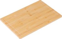 Merkloos Relaxdays Snijplank - Bamboe - 38x3x25 cm - Natuurlijk
