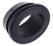 RS PRO Kabeltuit tot Ø 12mm gat ø 16mm PVC zwart, verpakking van 100 stuks