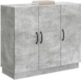 vidaXL Dressoir Betongrijs 89 x 34,5 x 77 cm Bewerkt hout