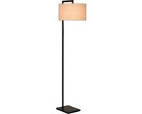 Atmooz Lampadaire Bolivia - Zwart/Wit - Metaal - 158cm