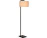 Atmooz Lampadaire Bolivia - Zwart/Wit - Metaal - 158cm