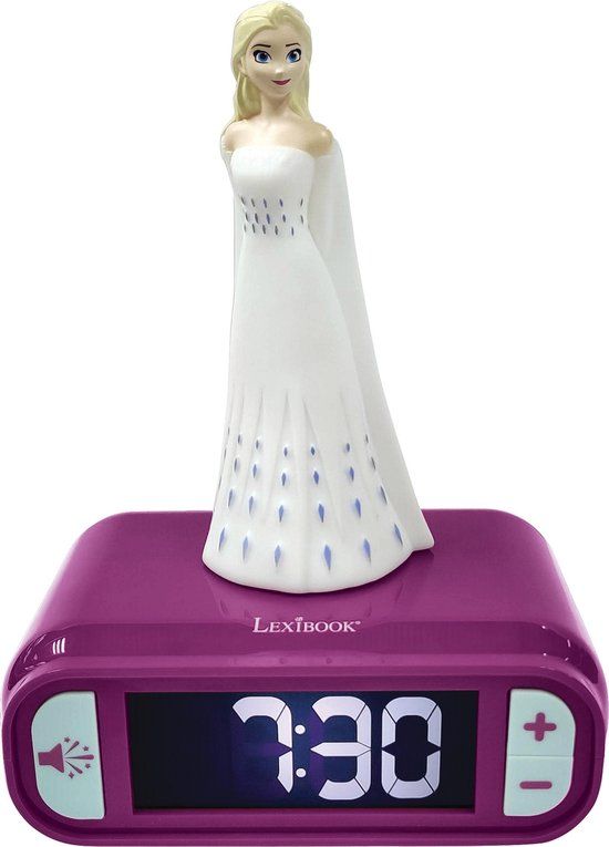 Lexibook Frozen 2 Wekker met geluiden en nachtlampje