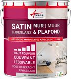 Arcadeco Peinture murale satinée professionnelle – Gris clair - RAL 7035